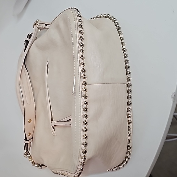 Jessica Simpson Zip LeatherExterior Bags & Handbags, Cream Crossbody - Picture 9 of 16